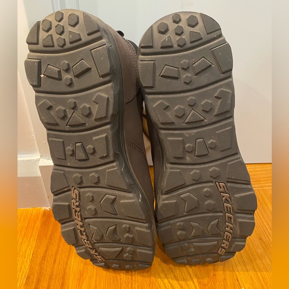 Men’s Skechers Memory Foam Glaven Boot in Chocolate - Picture 3 of 5